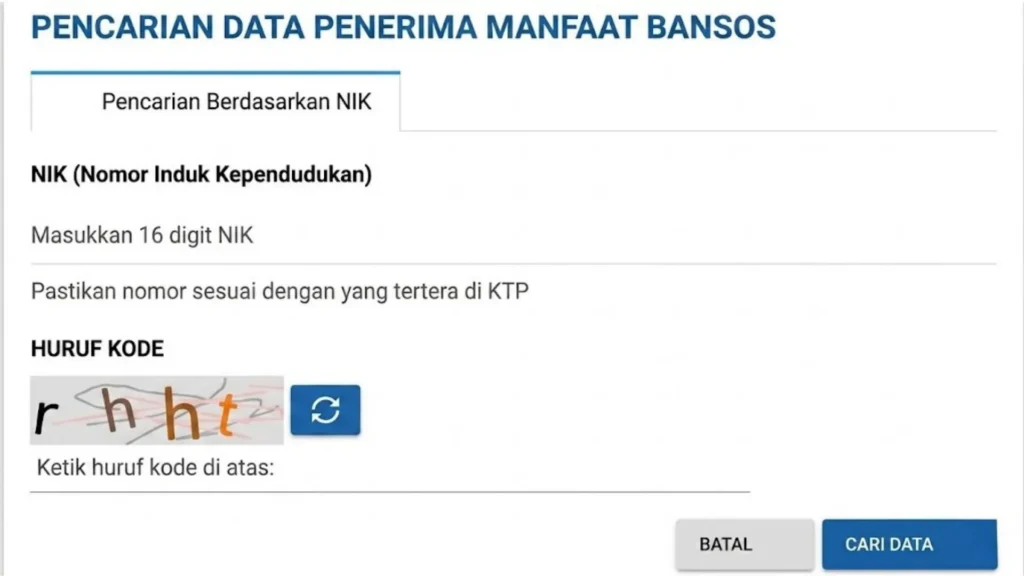 cek bansos kemensos